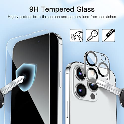 JETech Screen Protector for iPhone 14 Pro Max, 2+2 Pack - size: iPhone 14 Pro Max