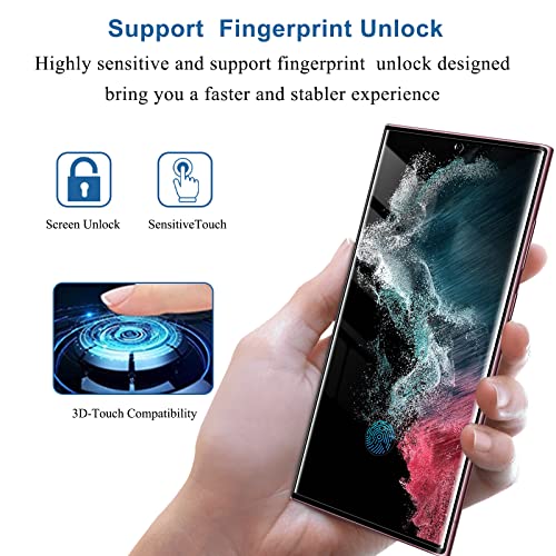 YWXTW [2 Pack] Privacy Screen Protector for Samsung Galaxy S22 Ultra 5G