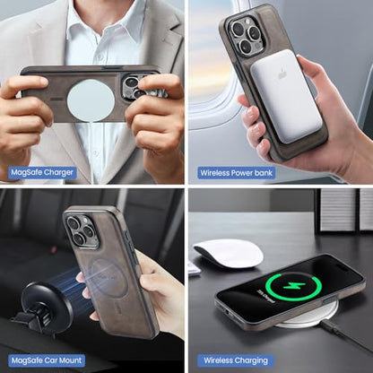 K2 2 in 1 Detachable Magnetic Phone Cases Compatible with iPhone 16 Pro Max Case with Card Holder RFID Blocking, Compatible with Magsafe Wallet, Leather 6.9'' (Coffee, iPhone 14 Pro Max) - color: Coffee, size: iPhone 14 Pro Max