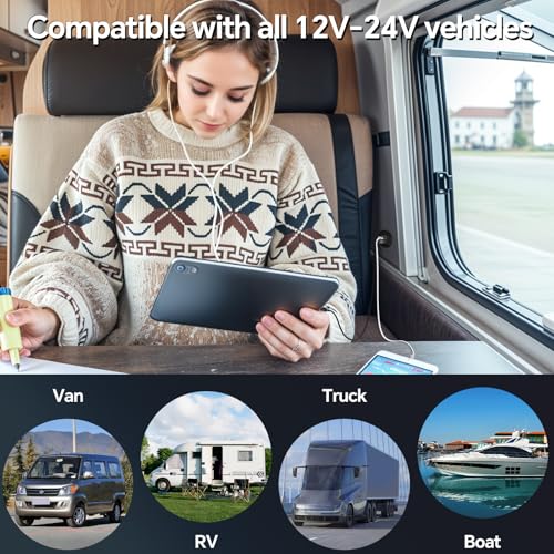 acegoo 24W 12V USB Outlet, Aluminum Fast Charging RV USB C Charger - color: Big Panel*2