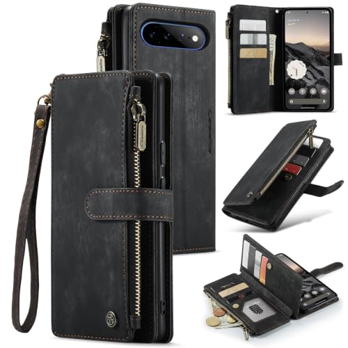 Google Pixel 11 Pro XL 5G Wallet Case with Card Holder,Black - color: Black, size: Pixel 11 Pro XL 6.8 Inch