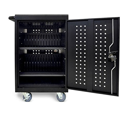 LUXOR LLTM30-B-UPS 30 Tablet/Chromebook Charging Station, Black