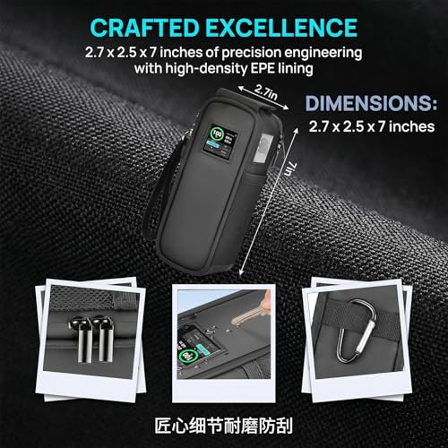 Customized Case for Anker Prime 27650mAh 250W, Flip-Top Dual Window | Charges Without Removing,Check Status Without Opening Case, Fits Cable Ports Directly,Thick EPE Foam Lightweight, Bag Only - style: For Anker 27650