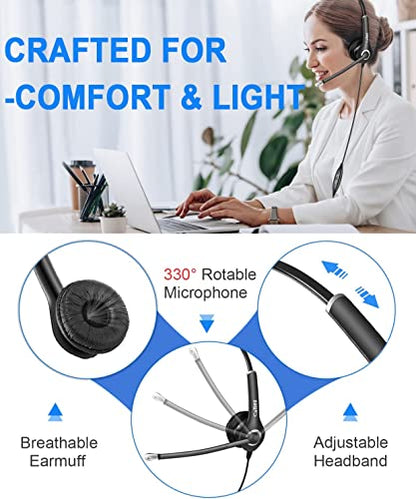 Callez 3.5mm Cell Phone Headset with Call Control for iPhone Samsung iPad