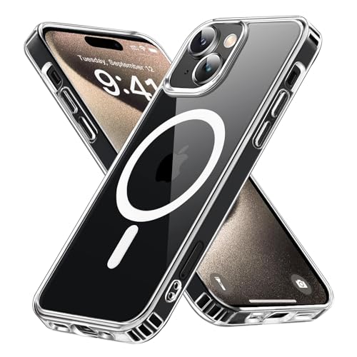 S. Tedazo Magnetic for iPhone 13 Case Compatible with MagSafe,Not Yellowing,Military Grade Protection,Ultra Thin Shockproof Phone Case for iPhone 13-Clear - color: Clear, size: iPhone 13