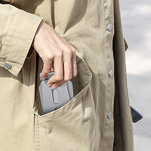 OMOTON Foldable Cell Phone Stand, C4 Portable Aluminum Phone Holder - color: Grey