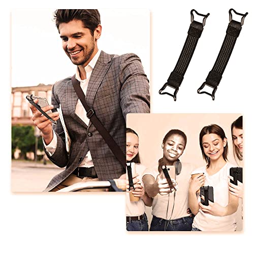 Mobile Phone Security Hand Strap Holders With Clip - Handheld Drop Prevention Elastic Bundle Grip Belts - Accessory for Kindle and Most Smartphones (3 Pcs)