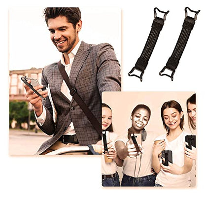 Mobile Phone Security Hand Strap Holders With Clip - Handheld Drop Prevention Elastic Bundle Grip Belts - Accessory for Kindle and Most Smartphones (3 Pcs)