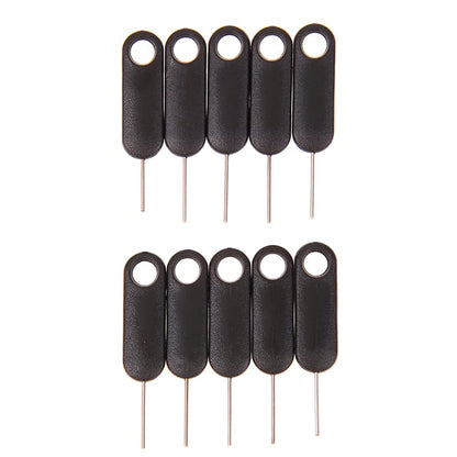 10 Pack SIM Card Pins with Keychain Hole - Universal Sim Card Tray Removal Tool