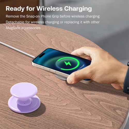 Grippopso for Magsafe Ring Grip, Magnetic Phone Grip Holder, Pink