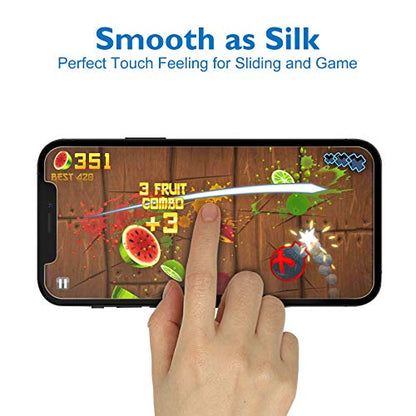 Mothca 2 Pack Matte Glass Screen Protector for iPhone 12 Pro/12 Anti-Glare & Anti-Fingerprint Tempered Glass Clear Film Case Friendly Bubble Free for iPhone 12/12 Pro 6.1-inch (2020)-Smooth as Silk - size: iPhone 12 Pro/12-6.1 Inch