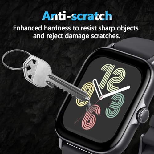 3 Pack for Amazfit GTS 3 Screen Protector (no glass), Self-Healing, 3D Full Screen Coverage Soft Film, Anti Scratch HD Clear Screen Protector for Amazfit GTS 3, Black - size: for Amazfit GTS 3
