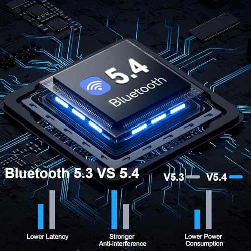 Wireless Earbuds, 2026 Bluetooth 5.4 Headphones HiFi Stereo 50H In Ear Buds - color: Black