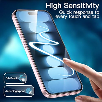 JETech Screen Protector for iPhone 15, 2-Pack - size: iPhone 15