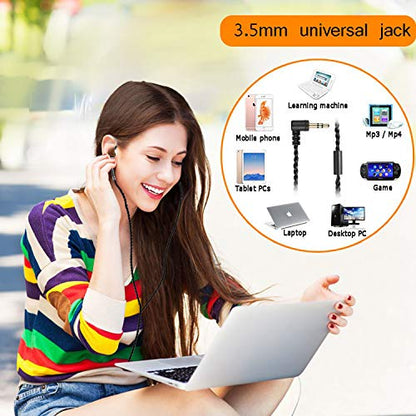 DEMAKE in Ear Monitor with Detachable 3.5mm Cable, with Mic - color: Wood Grain, size: With Mic