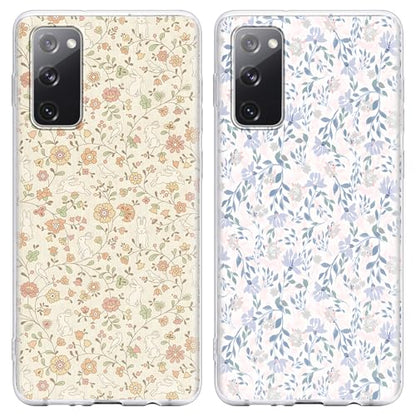 Case for Samsung Galaxy S20 FE, Clear, 2 Pack - color: Flower Bunny, size: Samsung Galaxy S20 FE (4G/5G)