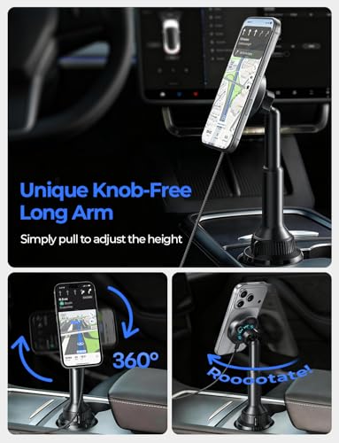 LISEN for Qi2.2 25W Cup Holder Phone Holder,Cooling Fan,95W Fast Adapter