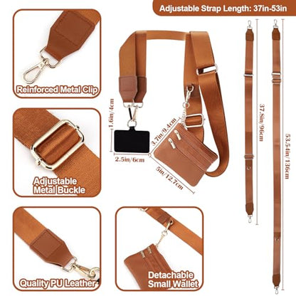 XANGNIER Clip and Go Strap for Phone with Wallet Crossbody,Multicolor 13 - color: Multicolor 13