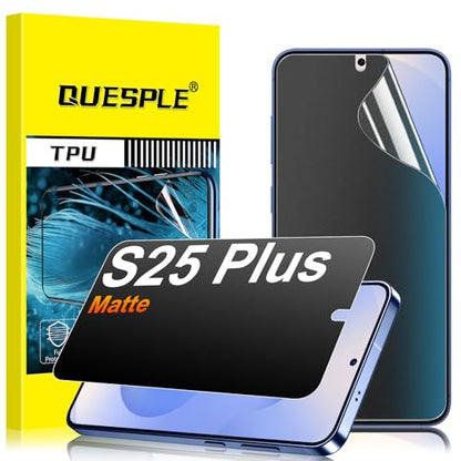 2 Pack for Samsung Galaxy S25 Plus Anti-Glare Matte Privacy Screen Protector, Smooth and Responsive Touch Flexible EPU Film, [Support Fingerprint Unlock] [Self-Healing] [Not Glass] - size: Samsung Galaxy S25 Plus