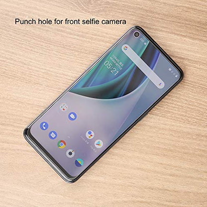 Ibywind Screen Protector For OnePlus Nord N10 5G,with 2Pcs Tempered Glass,1Pc Back Carbon Fiber Skin Protector[Fingerprint Reader,Easy to install] - size: OnePlus Nord N10
