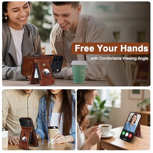 LOHASIC iPhone 17 Pro Max Wallet Case, Compatible with Magsafe, Dark Brown - color: Dark Brown, size: for iPhone 17 Pro Max
