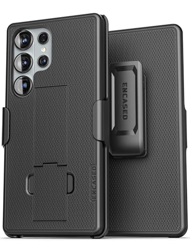 Encased DuraClip for Samsung Galaxy S26 Ultra Belt Clip Case with Phone Holster and Kickstand - size: S26 Ultra