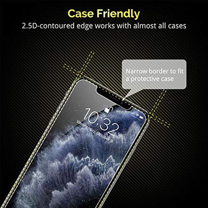UNBREAKcable 3-Pack Screen Protector for iPhone 11 Pro Max/iPhone XS Max | Shatterproof Tempered Glass, Easy Installation, 9H Hardness, 99.99% HD Clear, Bubble-Free, Anti-Fingerprint, Case Friendly - size: iPhone 11 Pro Max/XS Max