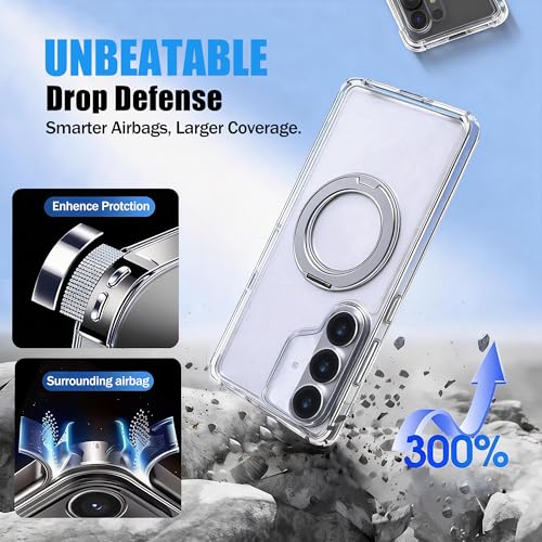 Shockproof for Samsung Galaxy S26+ Case, [Non-Yellowing] [12 FT Military-Grade Drop Protection] Transparent Slim Case for Samsung Galaxy S26+, Crystal Clear, Hard - color: S26 + Clear