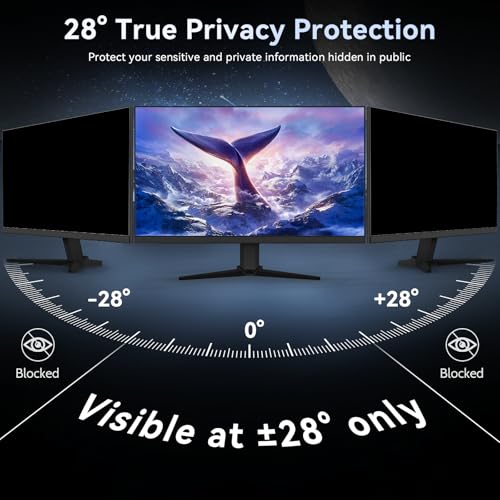 [2 Pack] Computer Privacy Screen 27 Inch for 16:9 Widescreen Monitor - size: 27" (16:9)-2 pack
