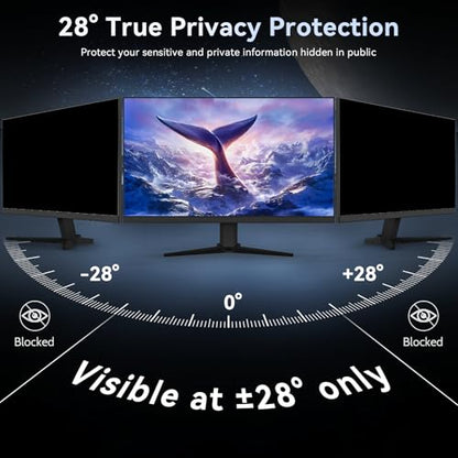 [2 Pack] Computer Privacy Screen 27 Inch for 16:9 Widescreen Monitor - size: 27" (16:9)-2 pack