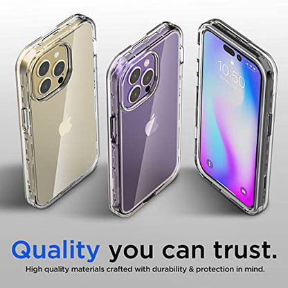AICase for iPhone 13 pro max Clear Case(6.7"),Heavy Duty Drop Protection Full Body Rugged Shockproof/Dust Proof 3-Layer Military Protective Tough Durable for iPhone 13 pro max - color: Clear heavy duty