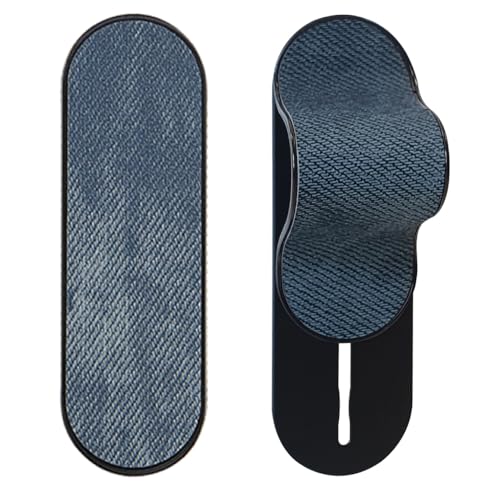 MULTI BAND Original Phone Grip, Secure Hand Strap Holder, Slim Fashionable Finger Loop Selfie Grip, Phone Stand Compatible with Most Smartphones - color: Denim Blue