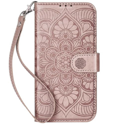 Wallet Case for iPhone 12 and iPhone 12 Pro, [RFID Blocking] 3 Card Holder Stand with Credit Card Slot PU Leather Magnetic Protective Flip Cover for iPhone 12/12 Pro (Pink) - color: Pink