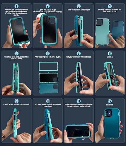 for Moto G 5G 2024/Moto G Play 5G 2024 Case, Military Grade Heavy Duty [3-Layer] Dustproof Shockproof Full-Body Protective Case for Motorola Moto G 5G 2024, Fox - color: Fox