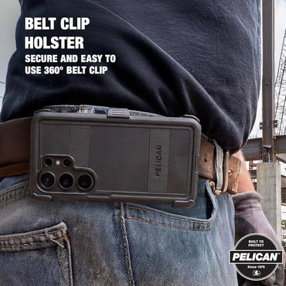 Pelican Voyager Samsung Galaxy S26 Ultra Case - Rugged Phone Case - Black | Magnetic & Wireless Charging Case with 24ft Military-Grade Drop Protection & Belt Clip Holster for Samsung Galaxy S26 Ultra - color: Voyager Black, size: Samsung Galaxy S26 Ultra