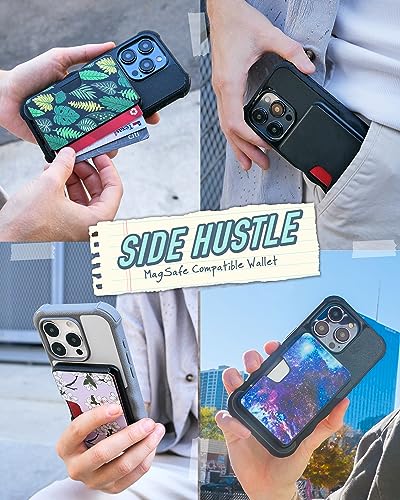 Smartish MagSafe Wallet, Side Hustle Hard Shell, Card Holder, Black - color: Black Tie Affair, size: [Hard Shell]