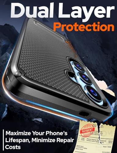 Designed for Samsung Galaxy S26 Plus Case with Belt Clip Holster | Rugged Cover with Strong Magnet & Kickstand Heavy Duty Combo - Black - color: Black