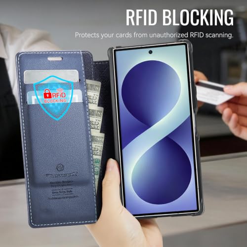 for Samsung Galaxy Z Fold 8 Ultra - Case Wallet Slim, Deep Blue - color: Deep Blue, size: Samsung Galaxy Z Fold 8 Ultra