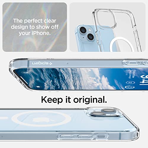 Spigen for iPhone 14 Case, Ultra Hybrid MagFit [Anti-Yellowing] [Compatible with Magsafe] - Clear - color: Clear, size: iPhone 14