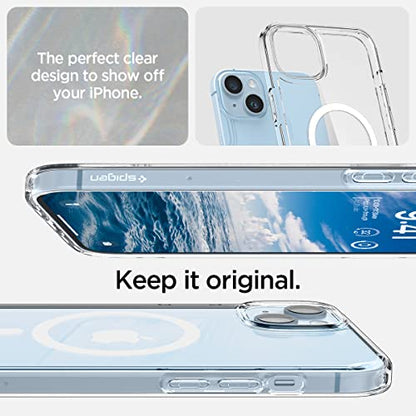 Spigen for iPhone 14 Case, Ultra Hybrid MagFit [Anti-Yellowing] [Compatible with Magsafe] - Clear - color: Clear, size: iPhone 14