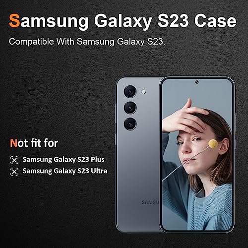 Silicone Clear for Samsung Galaxy S23 Case,Thin with Comfort Grip | Soft Slim-Fit TPU Galaxy S23 Phone Cover,Non-Slip,Shockproof Protection,Scrath-Resistant - size: Galaxy S23