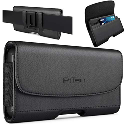 PiTau Holster for iPhone ProMax Plus 17, 16, 15, 14, 13, 12, 11, Xs Max - color: Black, size: Large