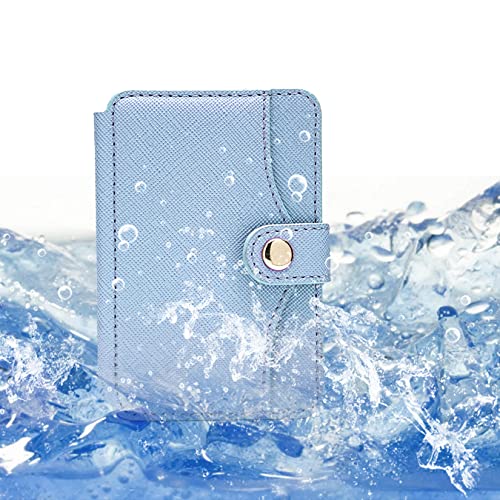 Wallet for Men,Phone Wallet Stick on for Cases, Adhesive Credit Card Holder - color: Sky Blue