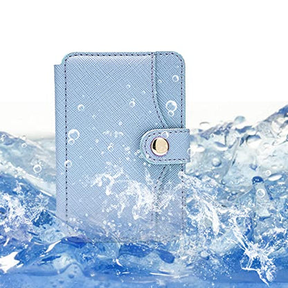 Wallet for Men,Phone Wallet Stick on for Cases, Adhesive Credit Card Holder - color: Sky Blue