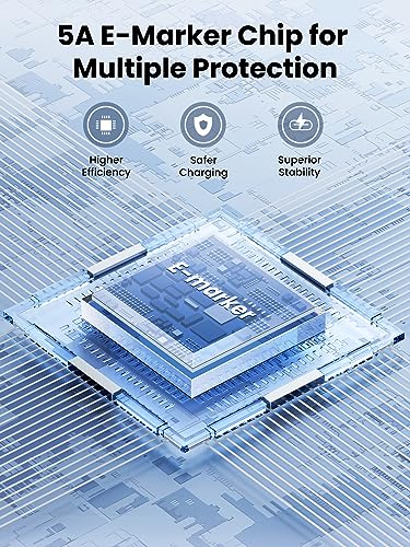 UGREEN 100W Right Angle USB C Cable, 90° Ends Fast Charging, 3.3ft - size: 3.3FT