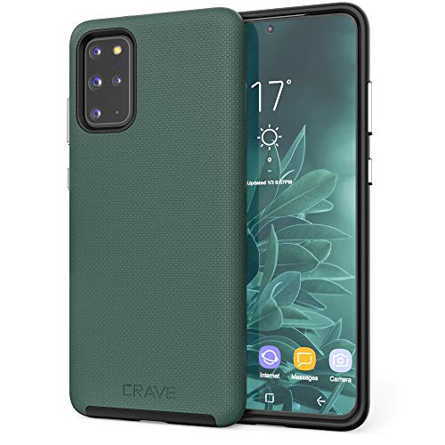 Crave for Samsung Galaxy S20 Plus Case, Shockproof Protection Dual Layer Case for Samsung Galaxy S20 Plus 5G (6.7 inch) - Forest Green - color: Forest Green, size: Galaxy S20+