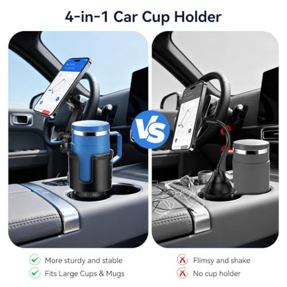 Magnetic Car Cup Holder Phone Holder, 2-In-1 Cup Holder Extender for Car - color: Magnetic Holder