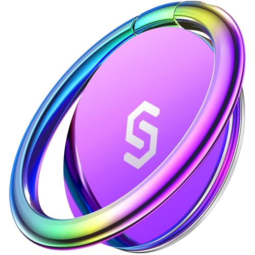 SYNCWIRE Adhesive Phone Ring Holder, Cell Phone Grip, iPhone Ring Stand - color: Aurora Gradient, size: 1 Pack