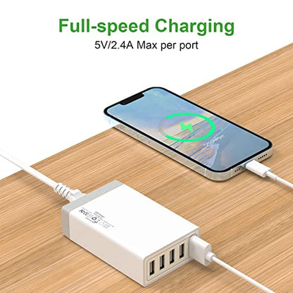 USB Wall Charger, Desktop USB Charging Station for Multiple Devices - color: #3 (Charger HUB)