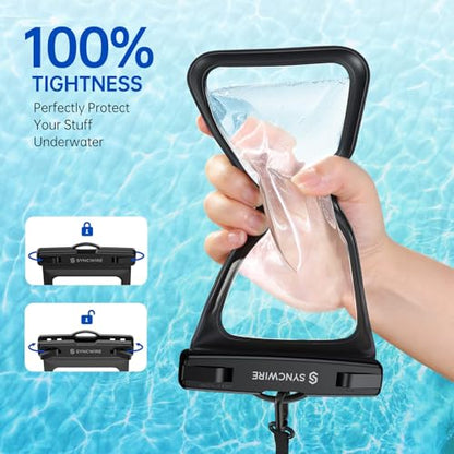 SYNCWIRE Waterproof Phone Pouch [2-Pack] - Universal IPX8 Waterproof Phone Case Dry Bag with Lanyard Compatible with iPhone 15 14 13 12 11 Pro XS MAX XR X Samsung S23 S22 S20 More Up to 7 Inches | Waterproof Phone Case, Cell Phone Dry Bag for iPhone Samsu